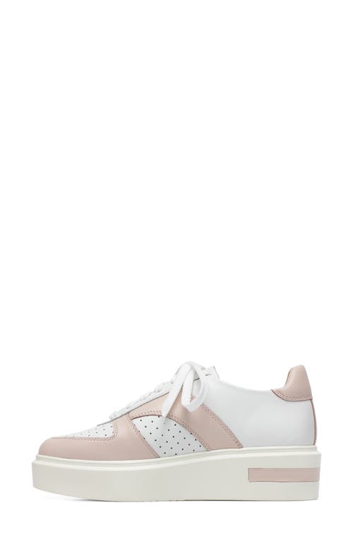 Linea Paolo Kayleen Sneaker In Eggshell/pale Pink