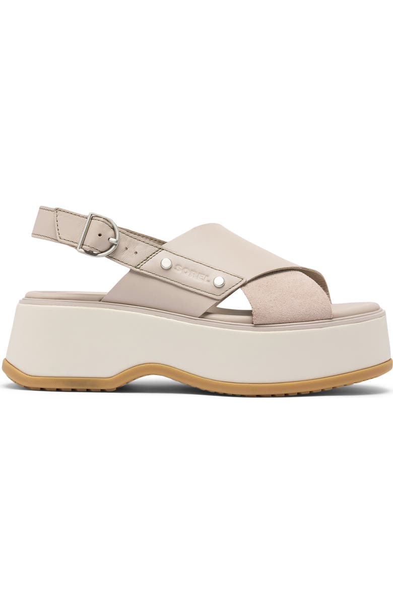 SOREL Dayspring Crisscross Sandal, Alternate, color, Crushed Clay/ Chalk