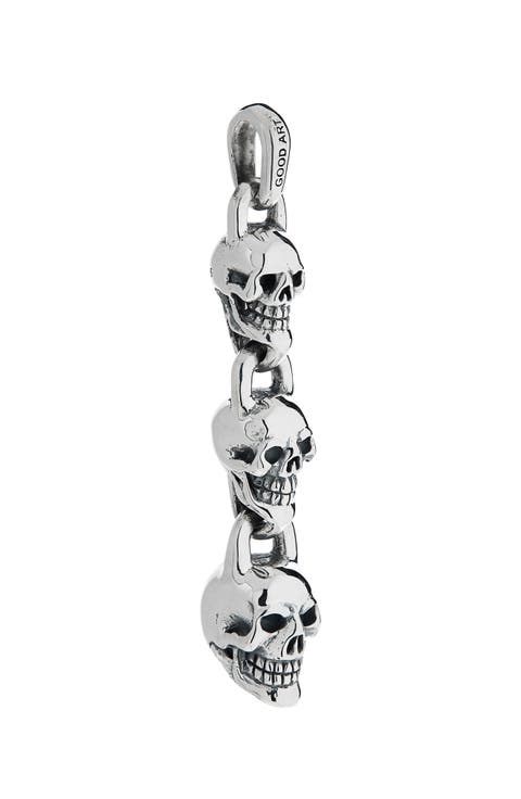 Men's Jack Skull Drop Pendant
