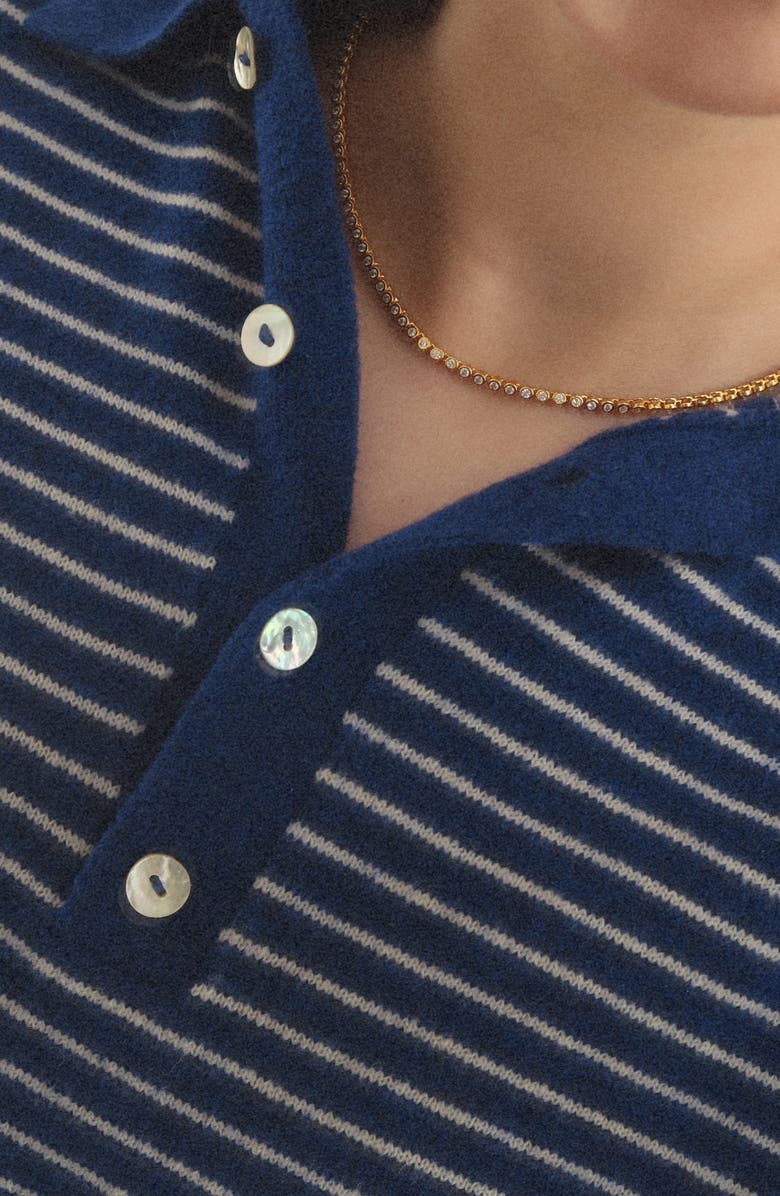 Joiana Jewelry Bezel Tennis Necklace, Alternate, color, Gold Vermeil