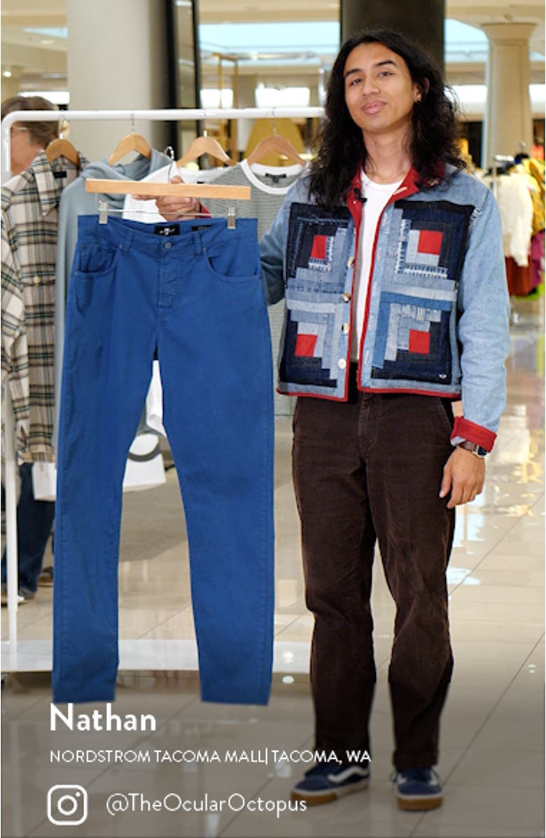 Adrien Slim Fit Five-Pocket Airweft Twill Pants, sales video thumbnail