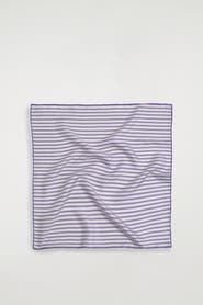 COS Striped Silk Scarf