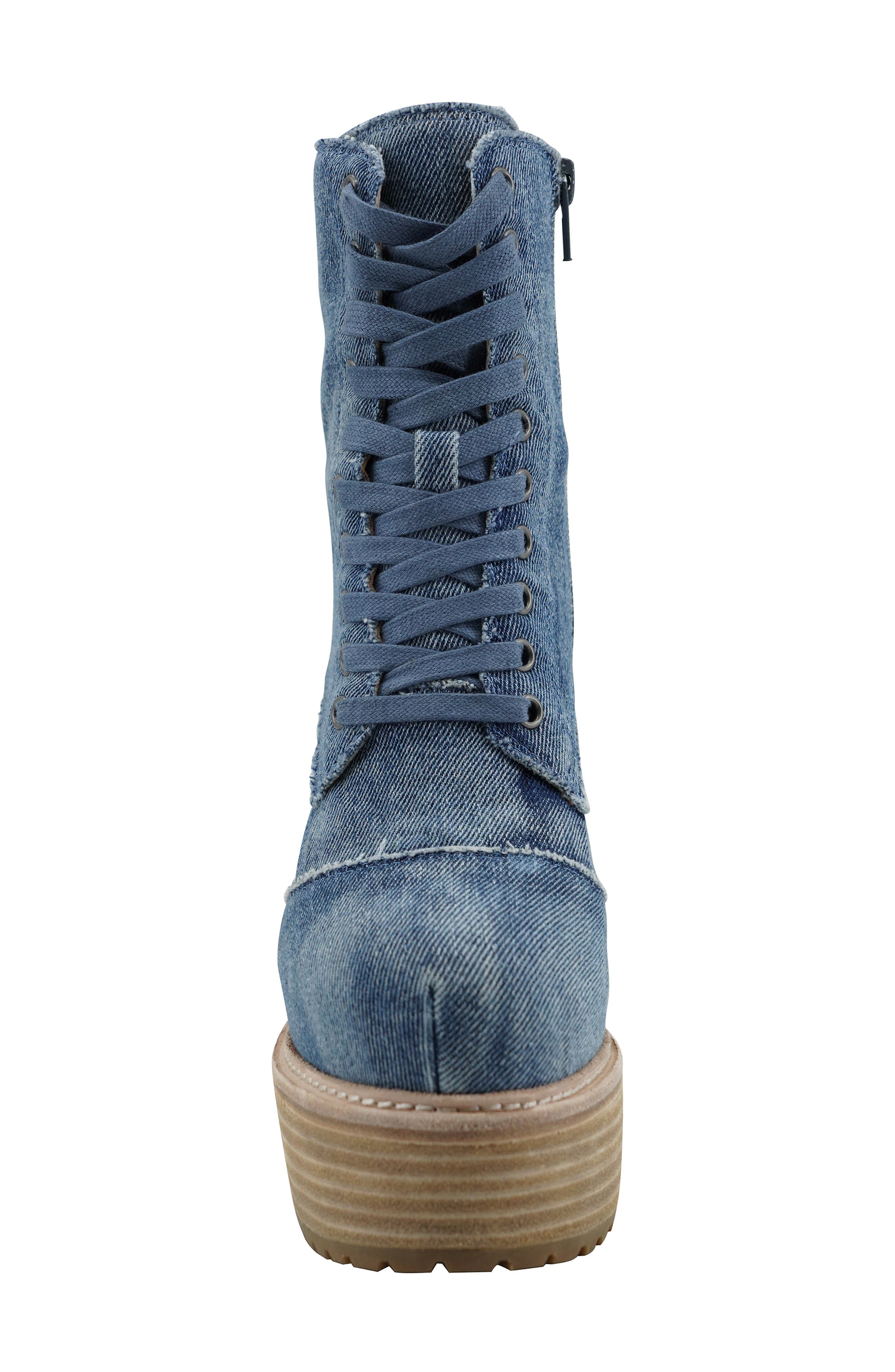 ZIGI Johanny Platform Bootie, Alternate, color, Blue Denim
