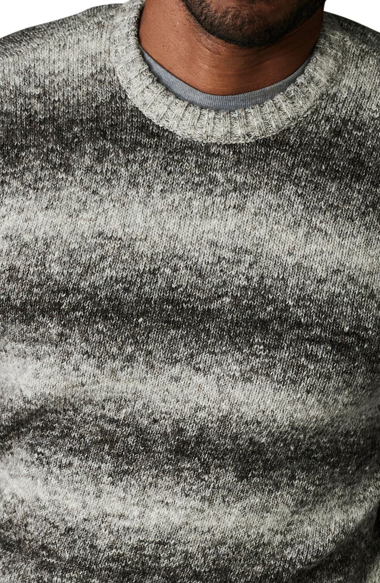 The Normal Brand Ombré Stripe Crewneck Sweater, Alternate, color, 