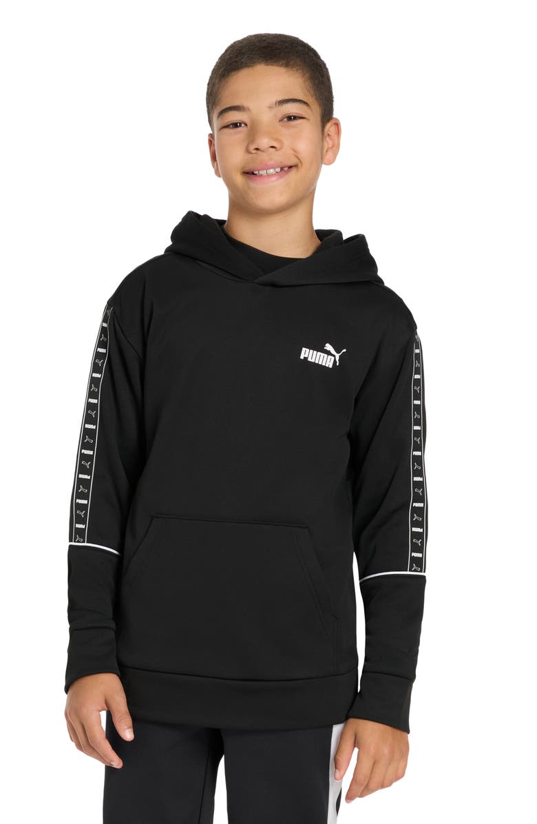 PUMA Kids' Sport Pack Fleece Pullover Hoodie, Alternate, color, Black