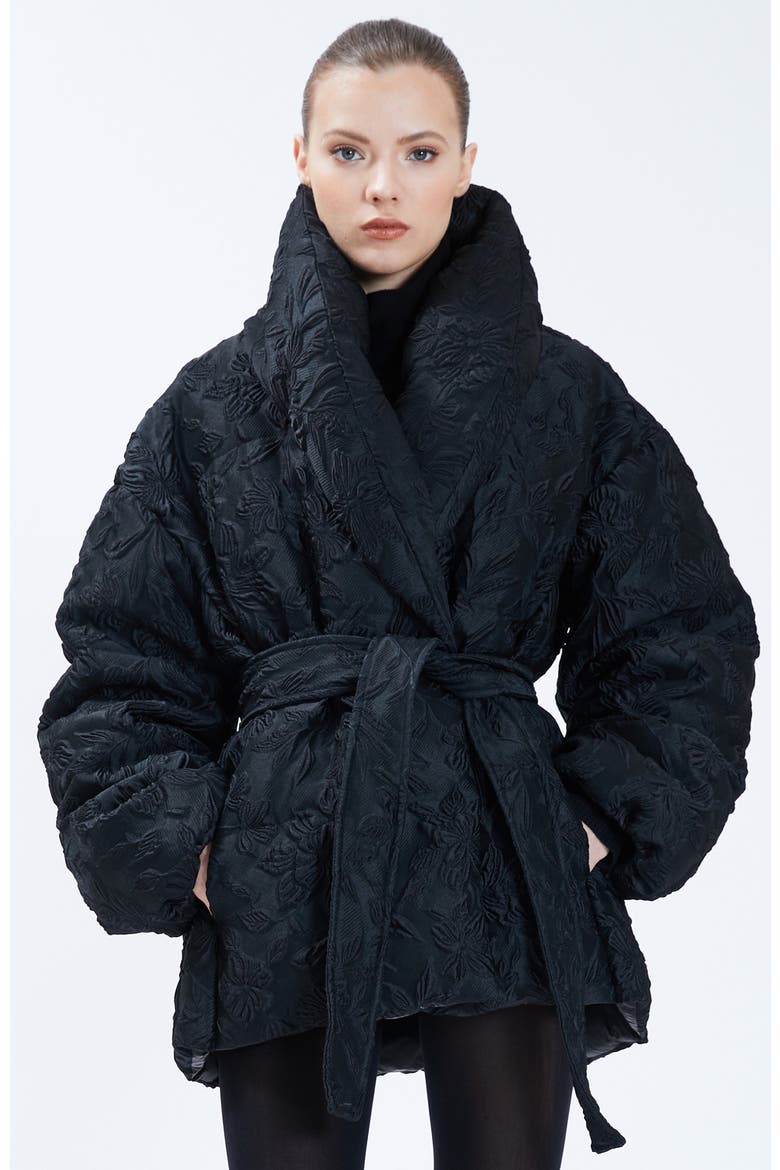 Nicole Benisti Priscilla Floral Jacquard Puffer Jacket (Women