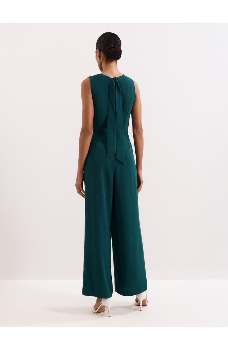 Phase Eight Monique Cowl Neck Wide Leg Jumpsuit, Alternate, color, Teal