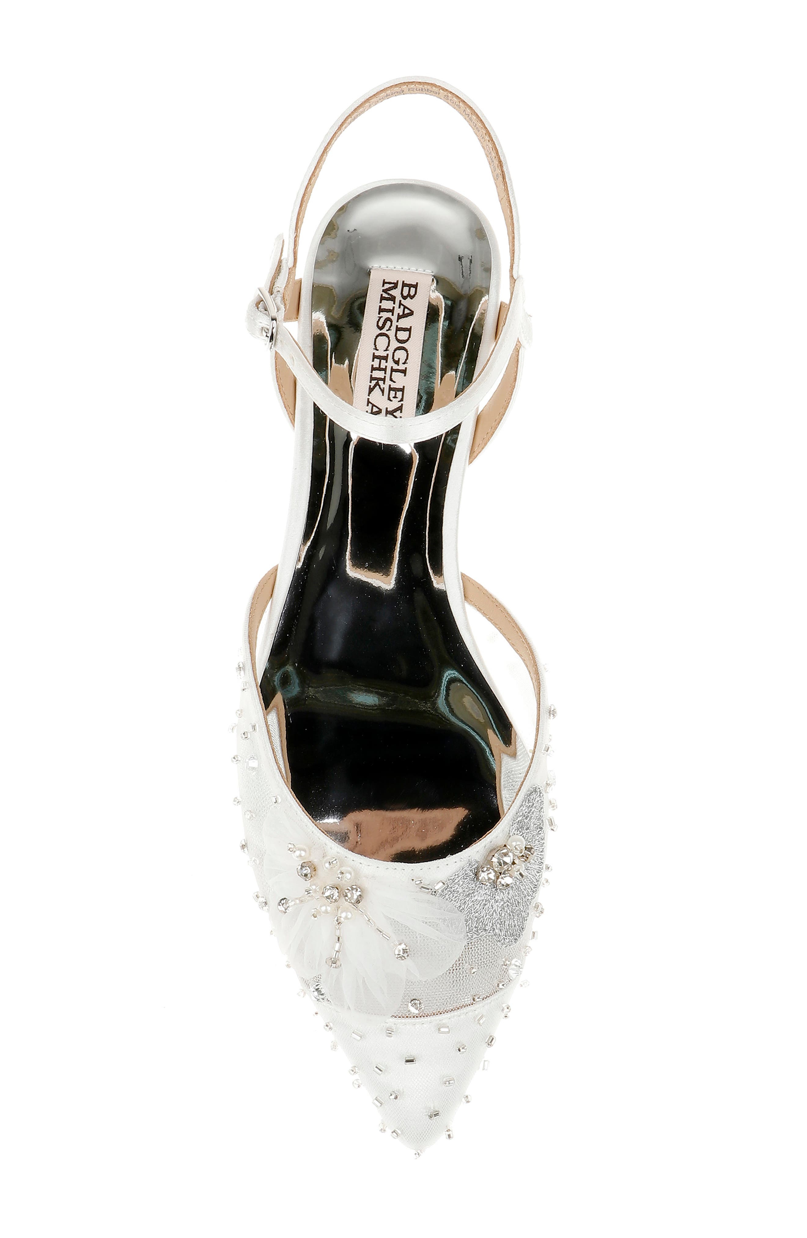 Badgley Mischka Collection Karine Pointed Toe Flat, Alternate, color, 