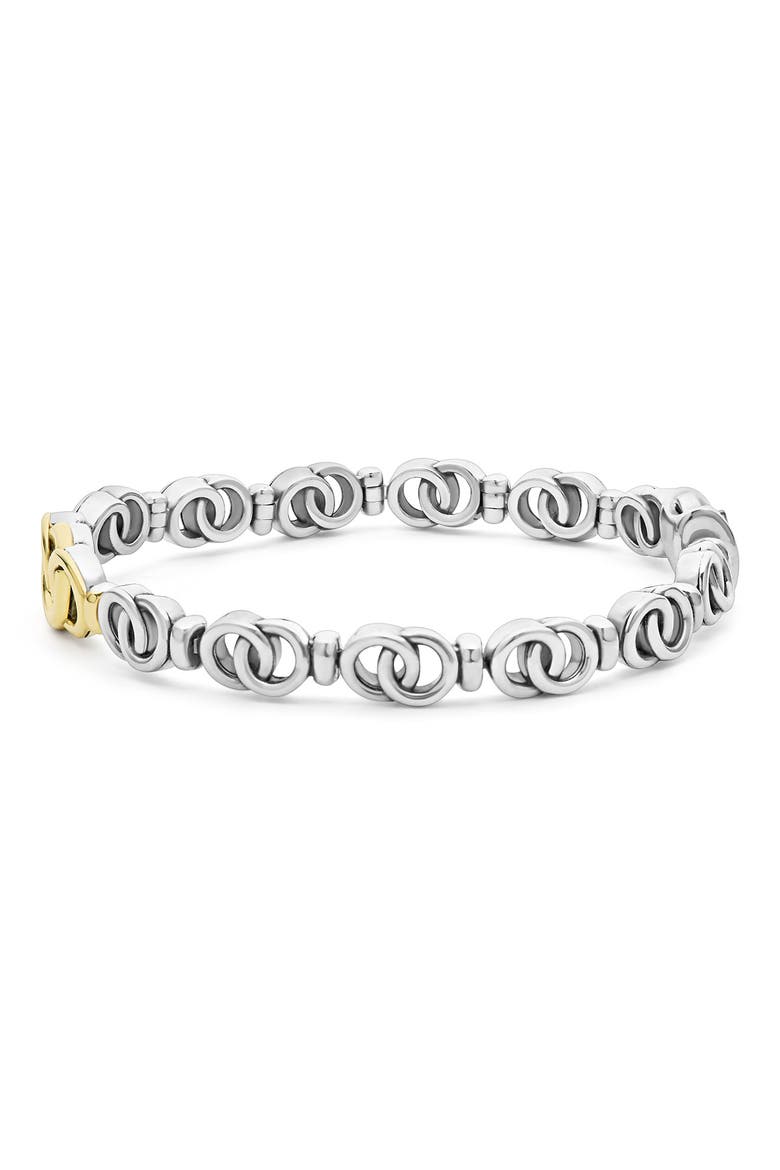 Interlocking Circle Bracelet, Alternate, color, TWO-TONE