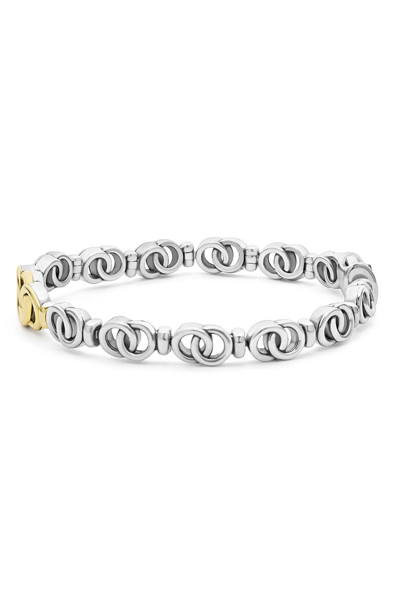 LAGOS Two-Tone Interlocking Circle Bracelet, Alternate, color, Two-Tone