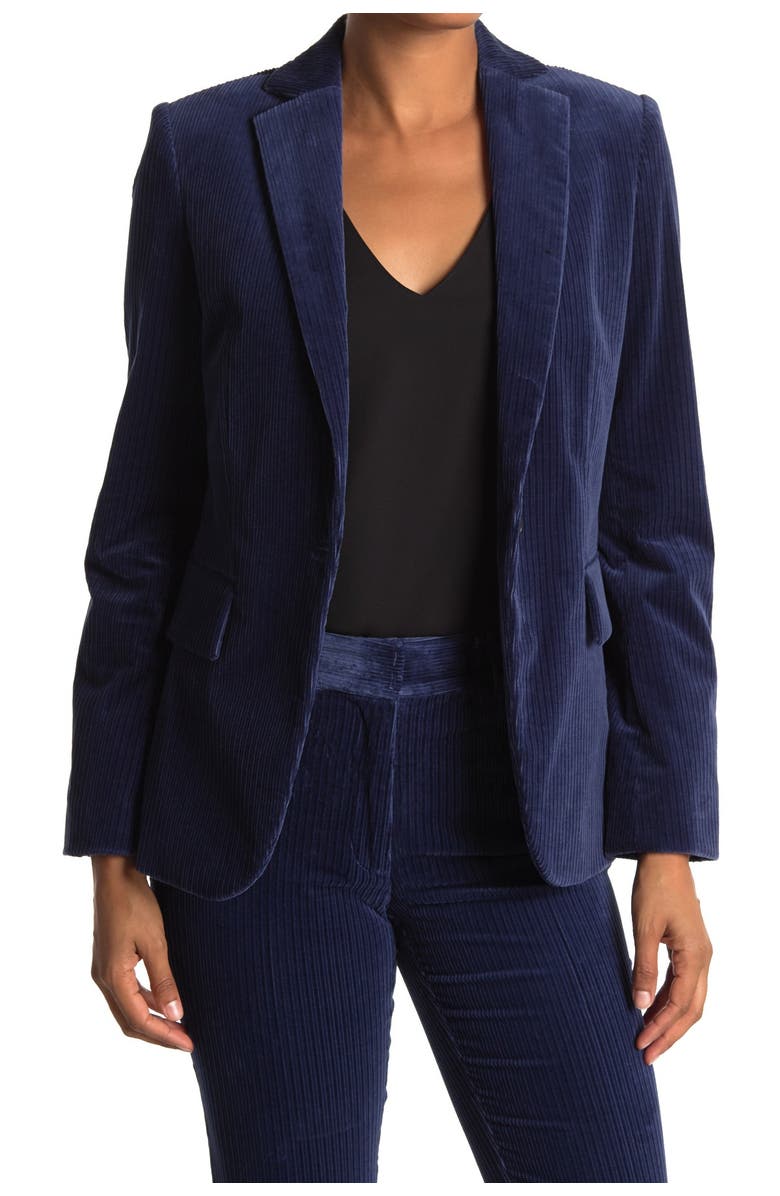 FRAME Classic Velvet Notch Lapel Blazer, Alternate, color,