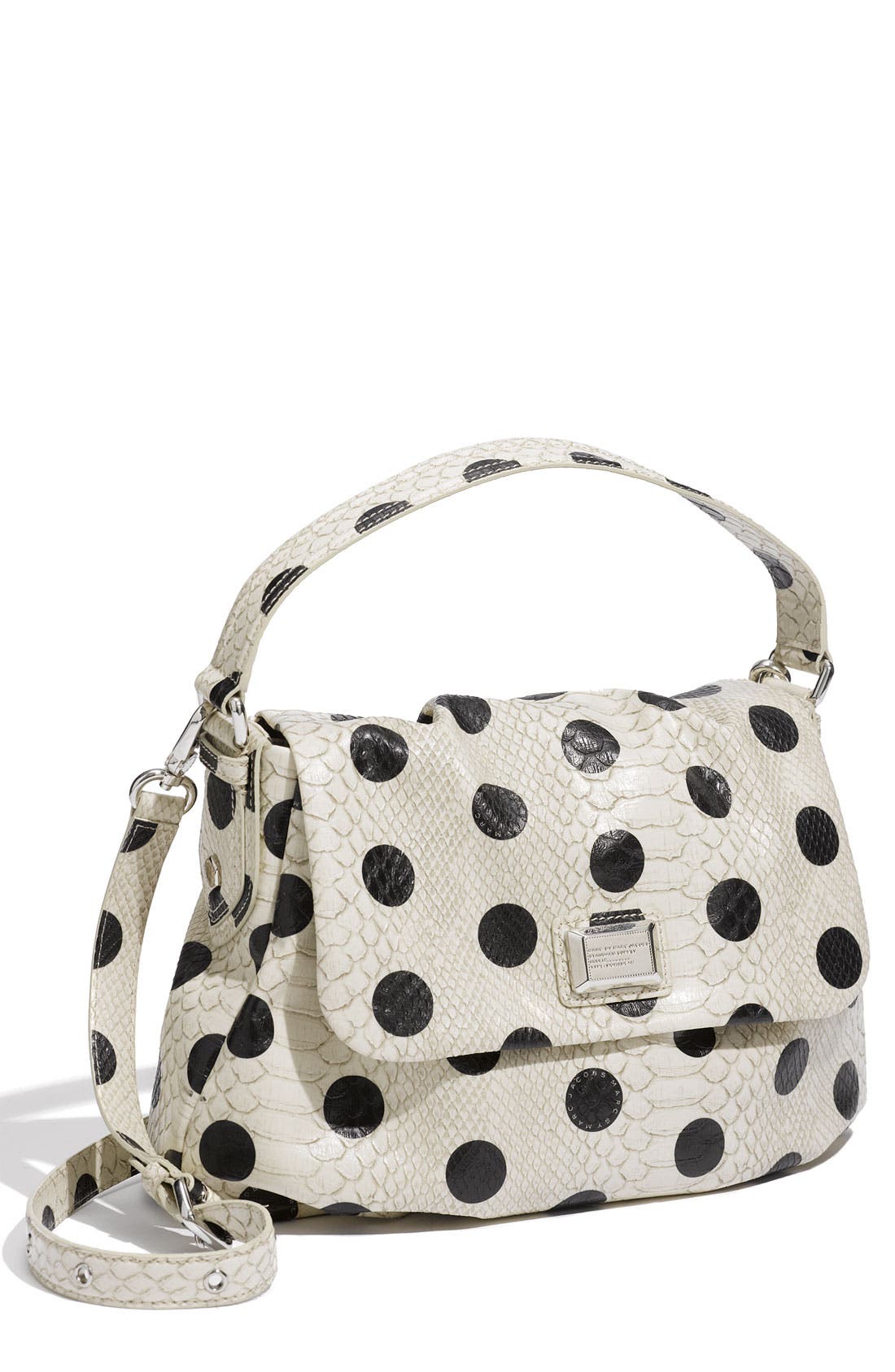 MARC BY MARC JACOBS 'Dotty Snake Little Ukita' Faux Leather Crossbody Bag, Main, color, LINEN DOT MULTI