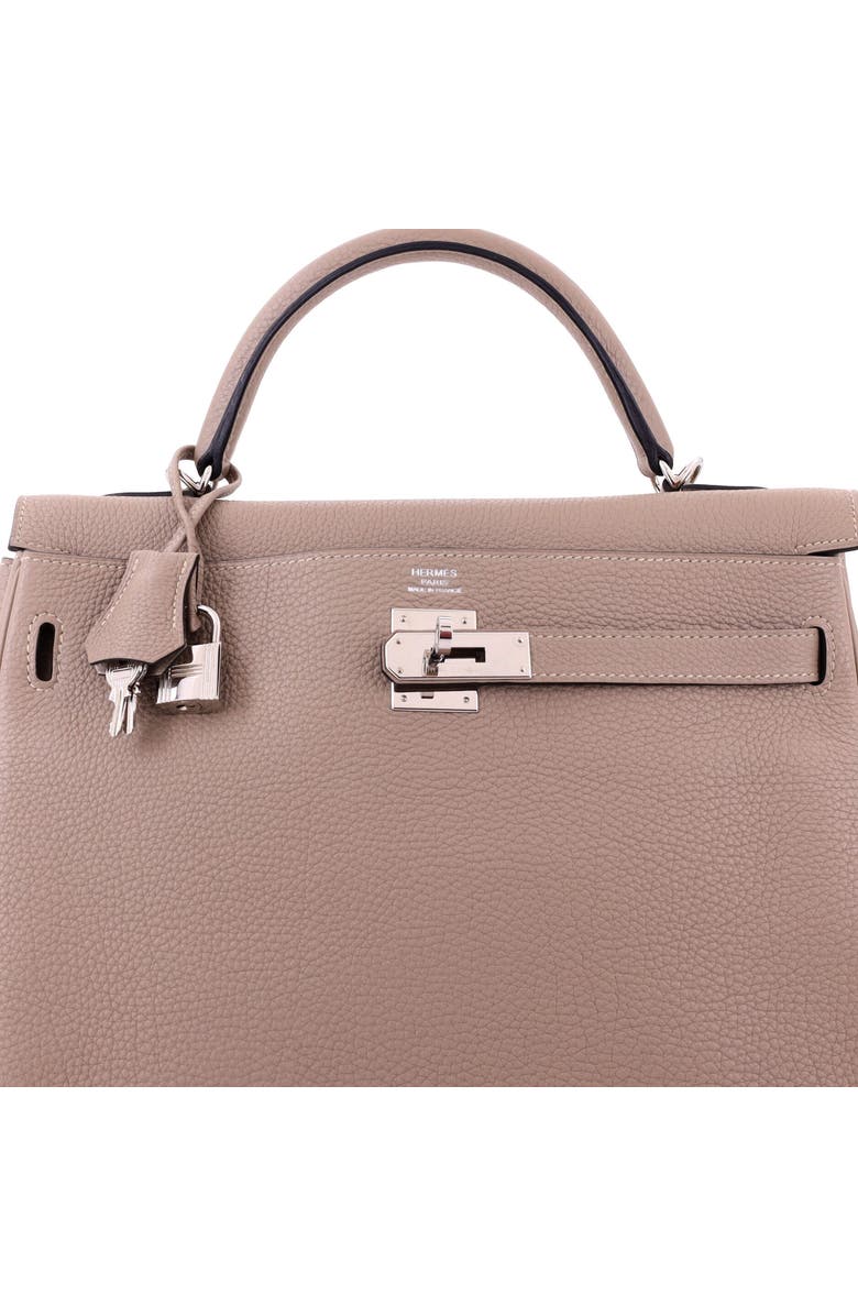 Pre-Owned Hermes Kelly Handbag Grey Togo with Palladium Hardware 32, Alternate, color, Gris Tourterelle