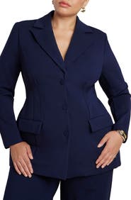 ELOQUII The Ultimate Stretch Nipped Waist Blazer