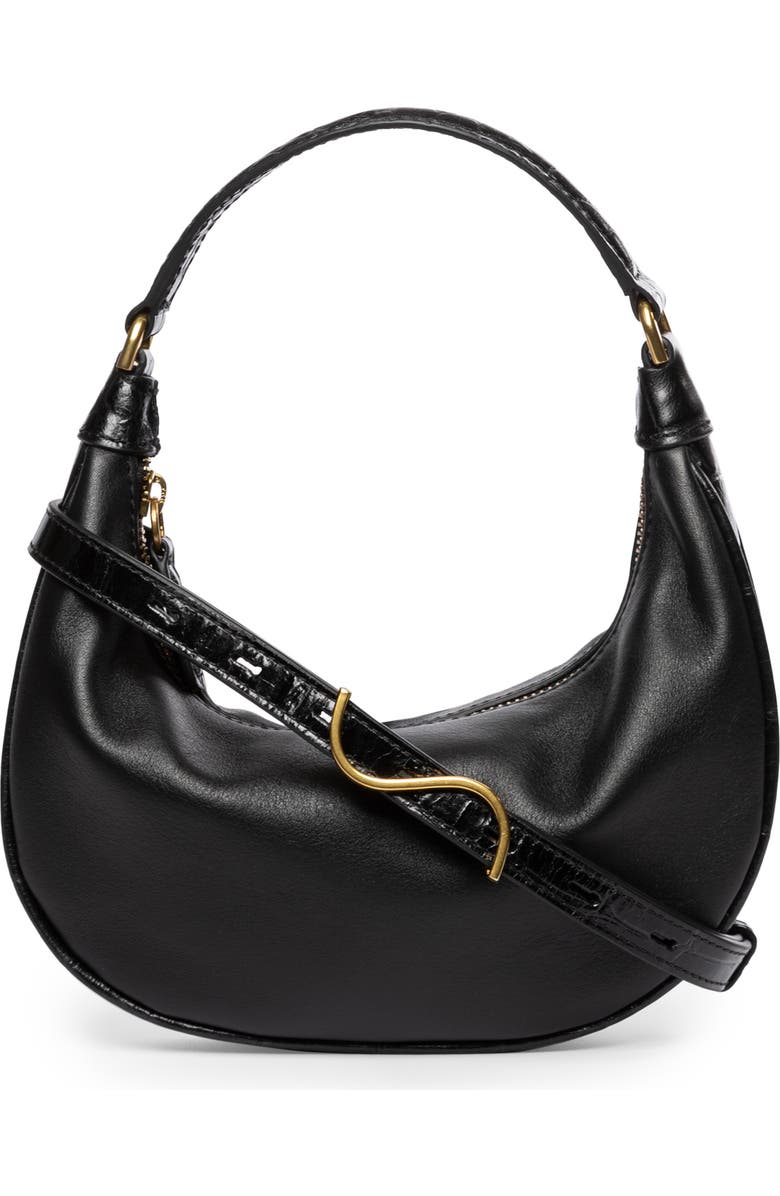 STAUD Mini Sasha Leather Shoulder Bag, Main, color,