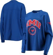PRESSBOX Women's Pressbox Royal SMU Mustangs Edith Long Sleeve T-Shirt