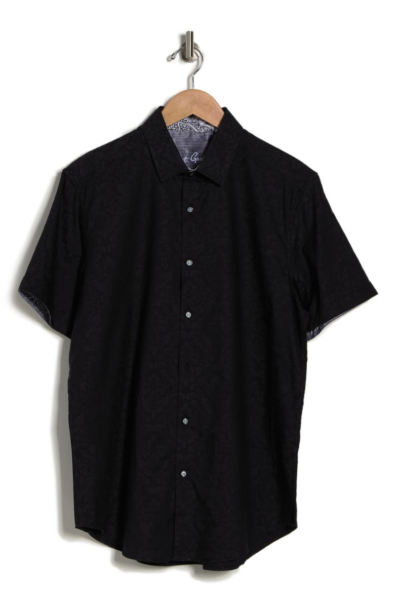 Robert Graham Bayview Woven Shirt, Alternate, color, Black