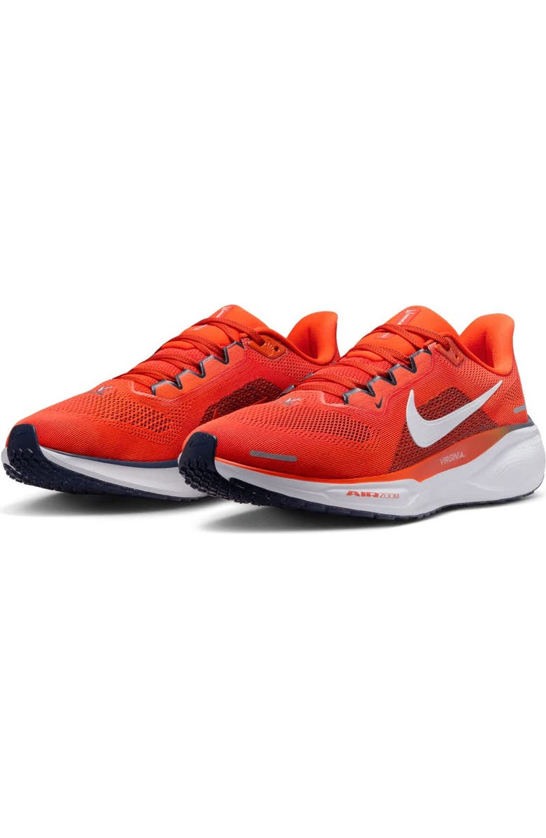 Nike Unisex Nike Orange Virginia Cavaliers Zoom Pegasus 41 Running Shoes, Alternate, color, Orange