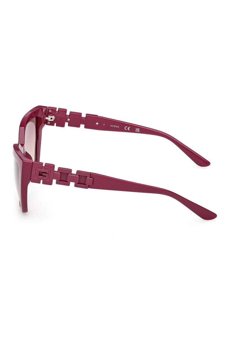 Cat Eye Sunglasses, Alternate, color, VIOLET / GRADIENT BORDEAUX