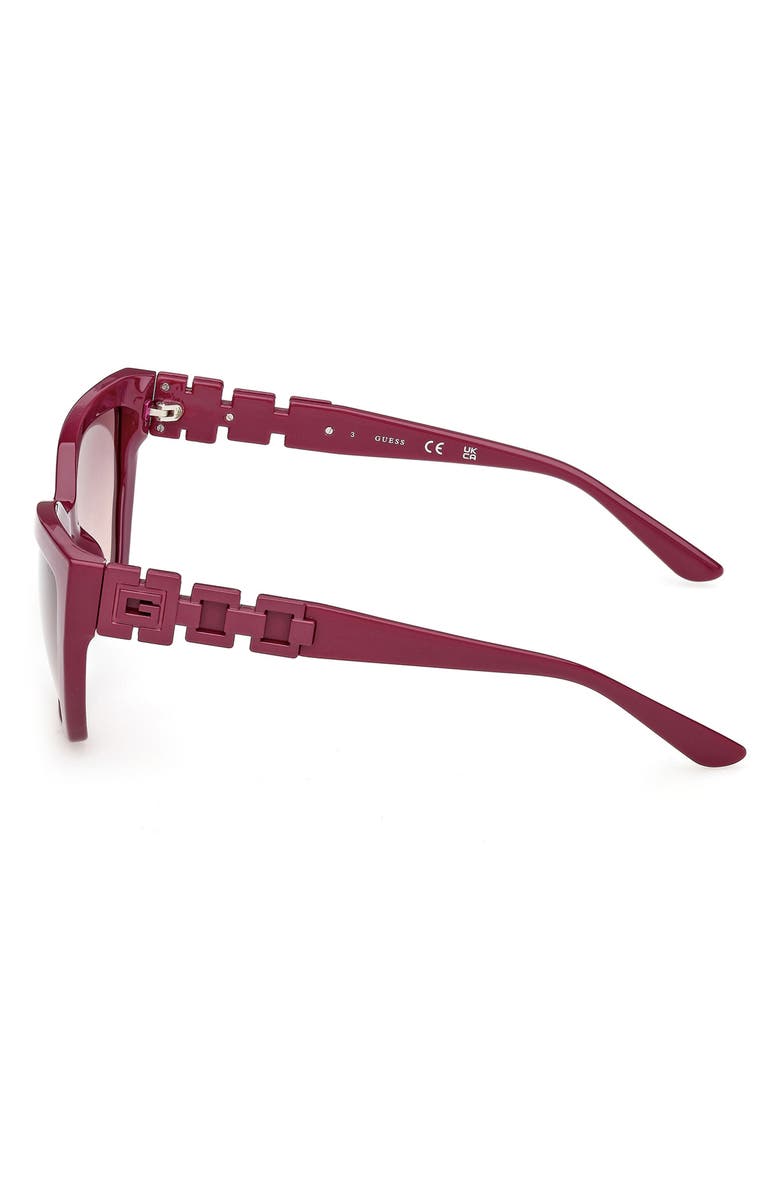 GUESS Cat Eye Sunglasses, Alternate, color, Violet / Gradient Bordeaux