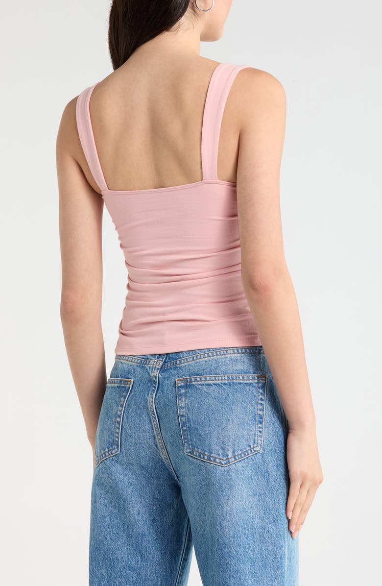 Reformation Trish Ruched Tank, Alternate, color, Lotus