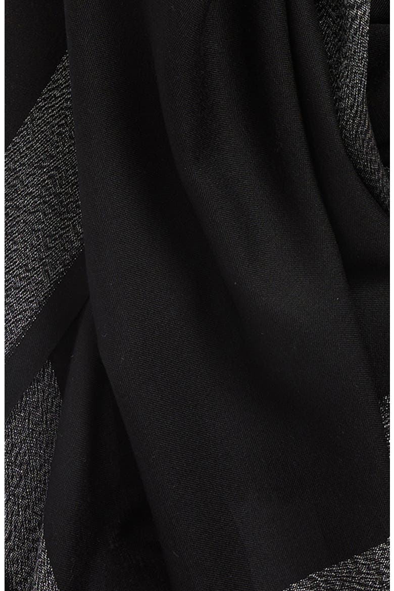 Shimmer Wrap Scarf, Alternate, color, BLACK