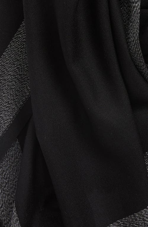Nordstrom Shimmer Wrap Scarf In Black