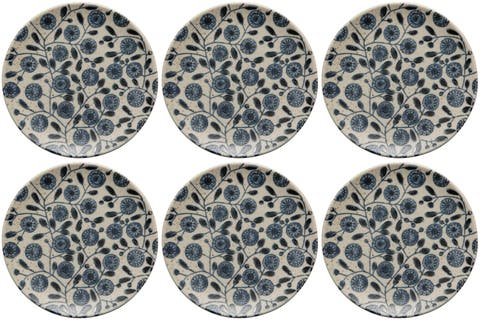 Set of 6 Calendula Element Appetizer Plate