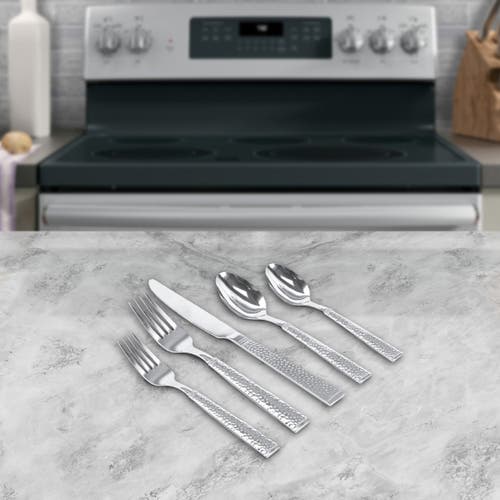 Gibson Home Prato 45 Piece Flatware Set In Silver