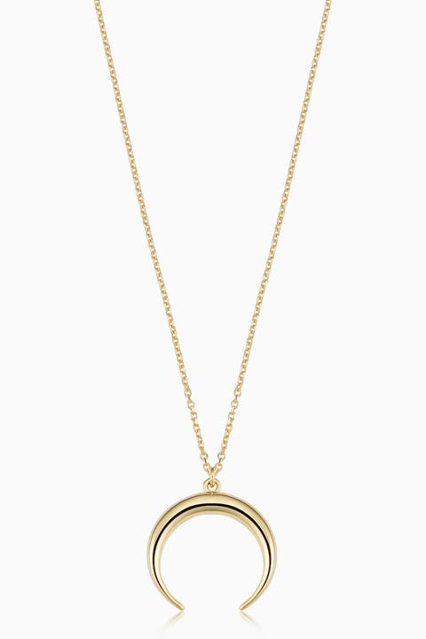 14K Gold Wall Street Pendant Necklace