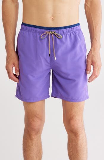 Quinn Solid Swim Trunks