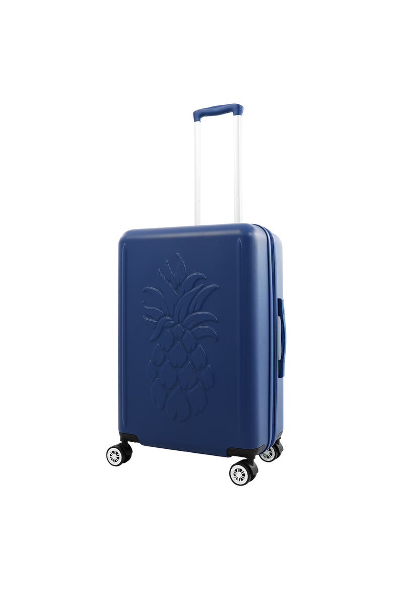 26" Hardside Spinner Luggage with 3D Pineapple, Main, color, NAVY