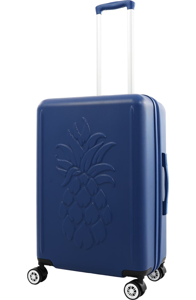 Tommy Bahama 26" Hardside Spinner Luggage with 3D Pineapple, Main, color, Navy