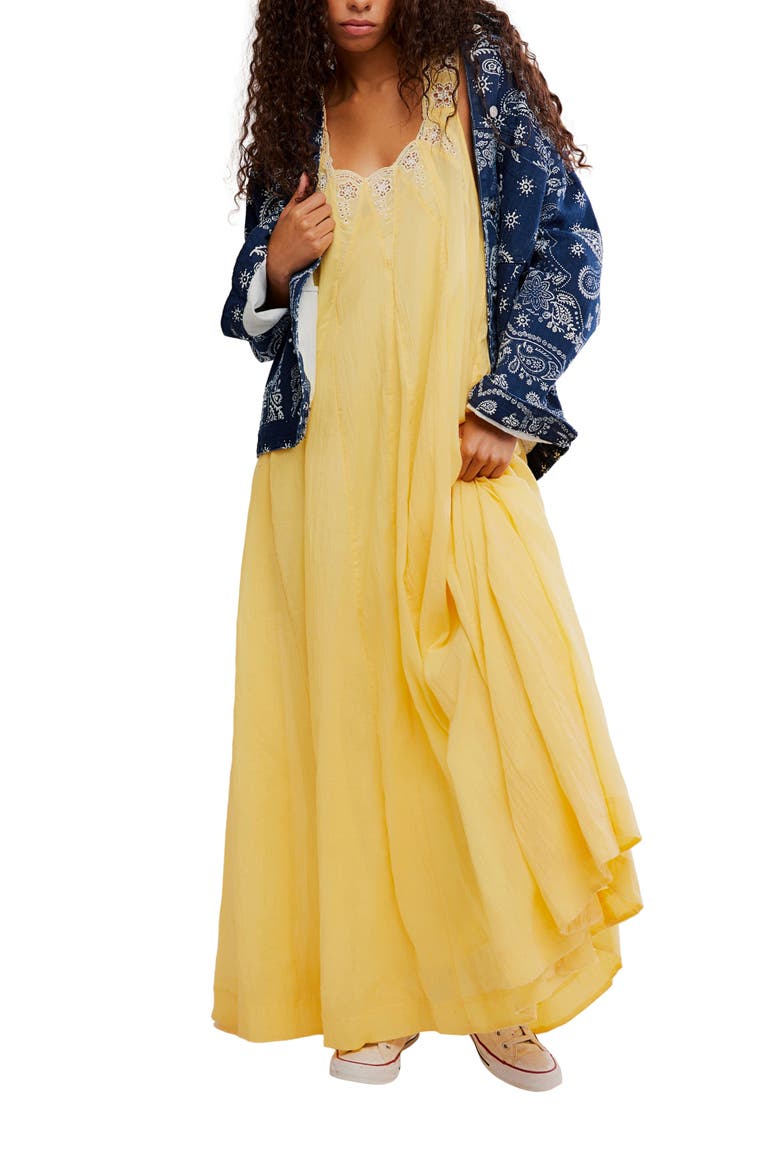 To the Moon Midi Dress, Alternate, color, GOLDEN HAZE