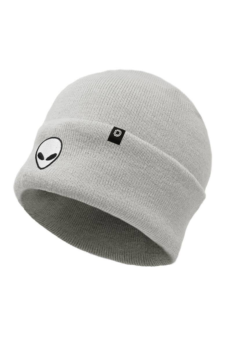 Alien Beanie, Alternate, color, Light Gray