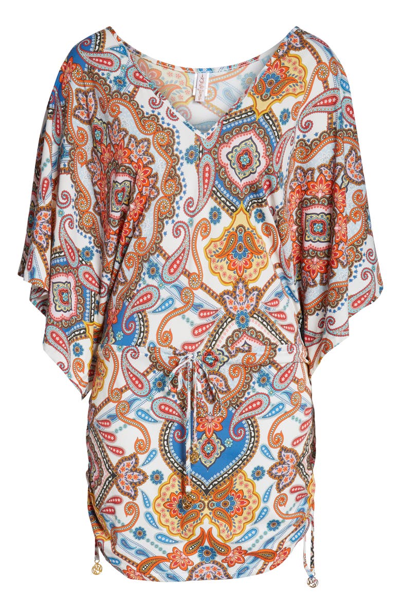 Luli Fama Cabana Cover-Up Dress, Alternate, color, 
