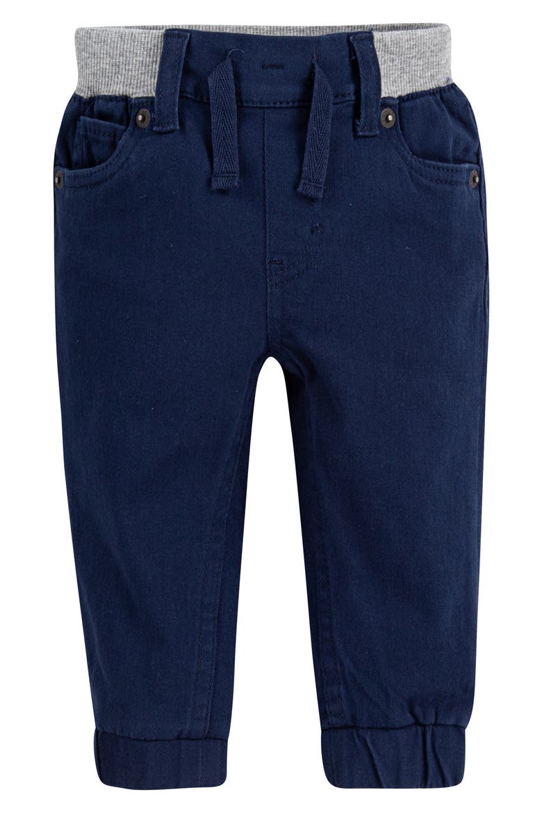 Stretch Twill Joggers, Main, color, DRESS BLUE