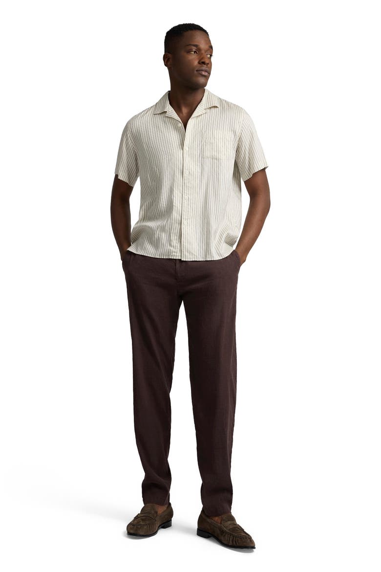 Stretch Linen Trouser, Main, color, Espresso