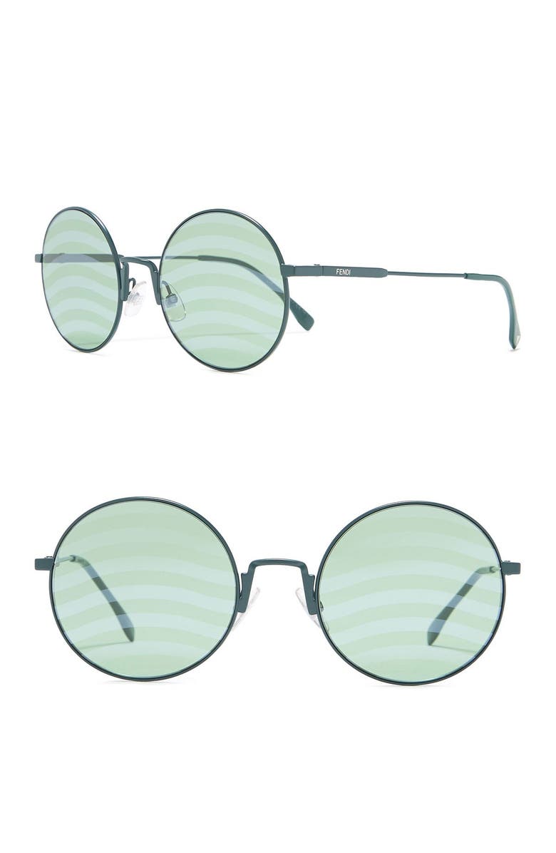 Fendi 53mm Round Sunglasses, Alternate, color,