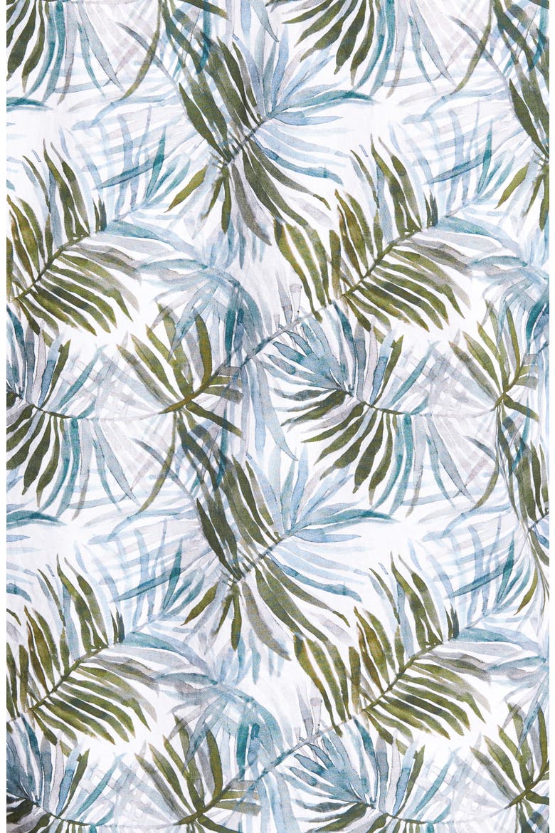Nash Regular Fit Print Sport Shirt, Alternate, color, PLAITED PALMS