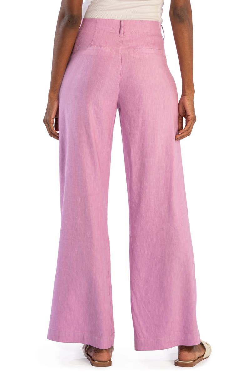 KUT from the Kloth Meg High Waist Wide Leg Linen Blend Pants, Alternate, color, 