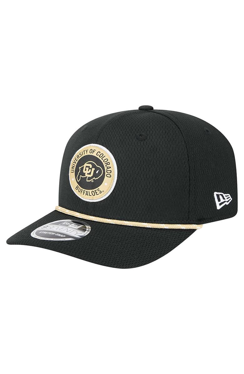 New Era Men's New Era Black Colorado Buffaloes COOLERA 9SEVENTY Rope Stretch-Snap Hat, Alternate, color, Black