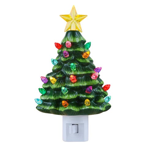 6 in. Nostalgic Ceramic Tree Nightlight