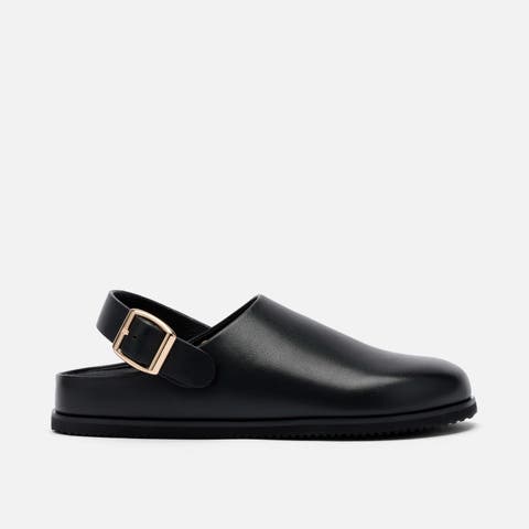 Solana Leather Backstrap Clog