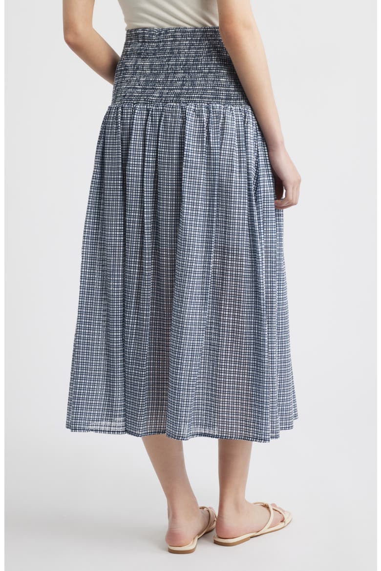 Tiered Smocked Waist Skirt, Alternate, color, PICNIC CHECK