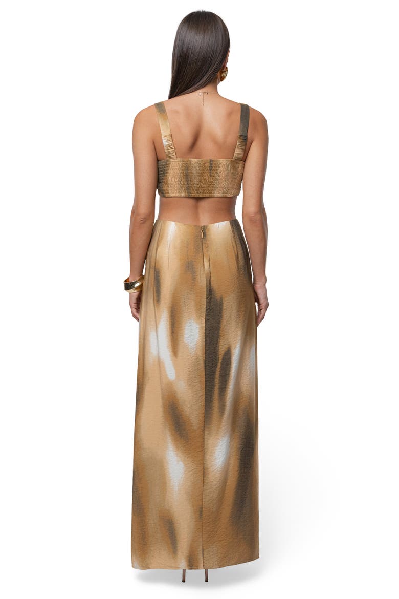 Flowing Elegance Maxi Skirt, Alternate, color, Brown