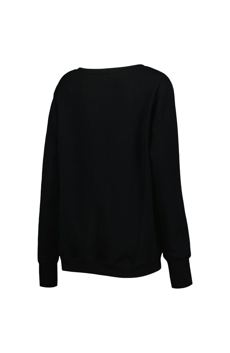 CUCE Women's Cuce Black Washington Capitals Rhinestone V-Neck Pullover Sweatshirt, Alternate, color,