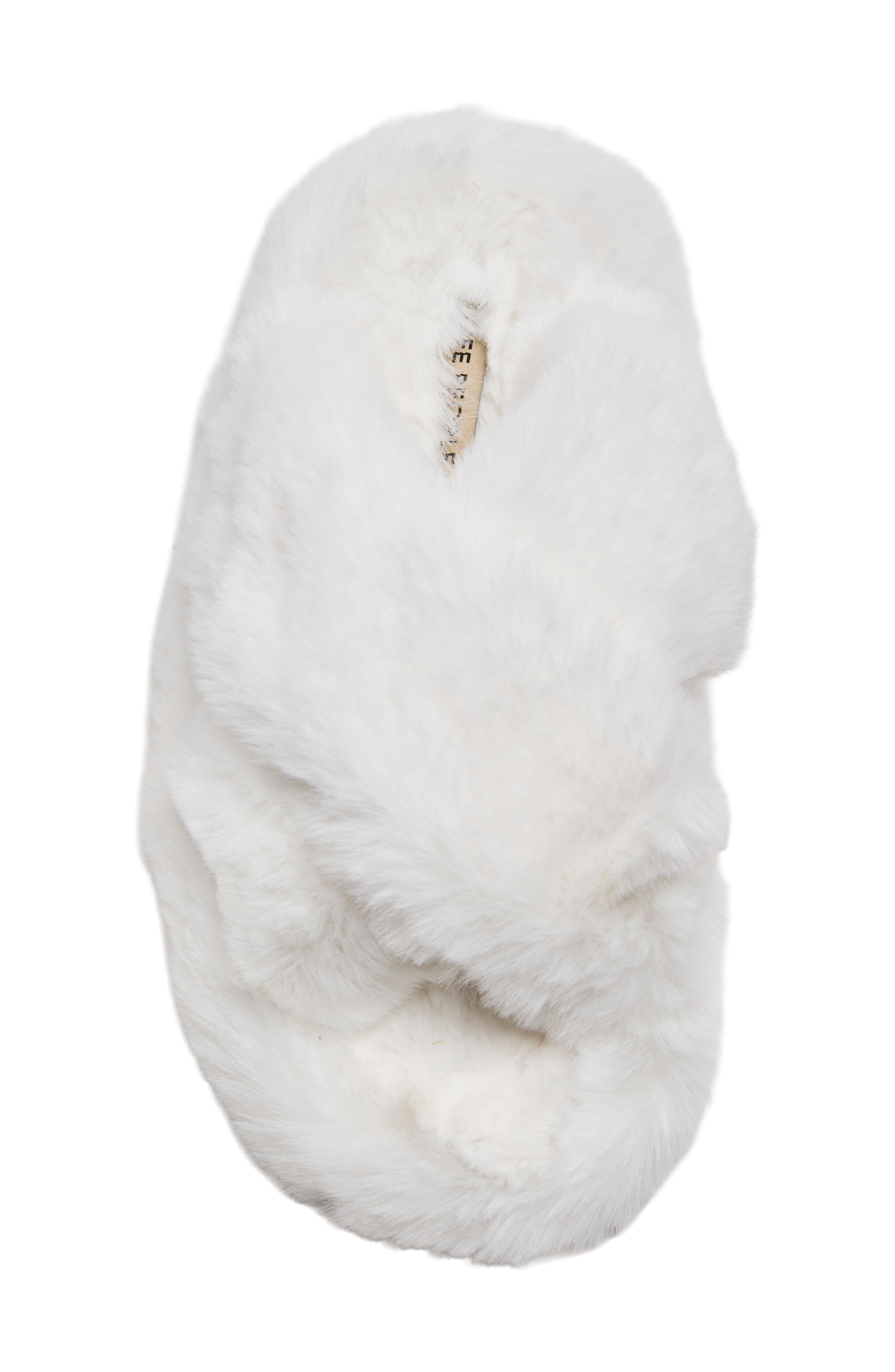 Counting Sheep 2.0 Faux Fur Slipper, Alternate, color, SNOW