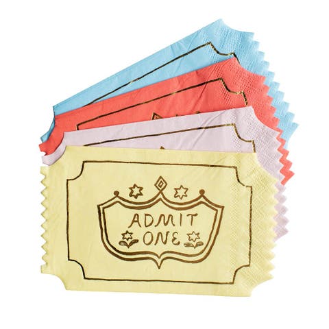 Off to the Fair Ticket Large Napkins