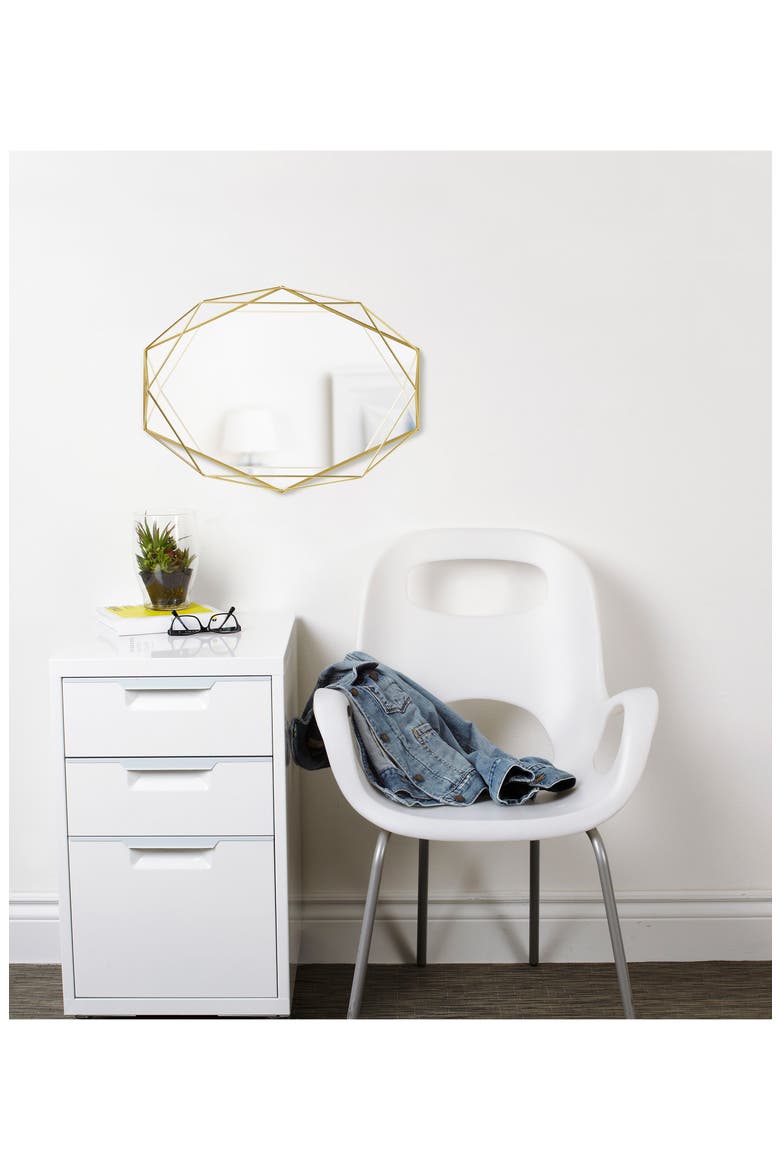 Prisma Mirror, Alternate, color, BRASS